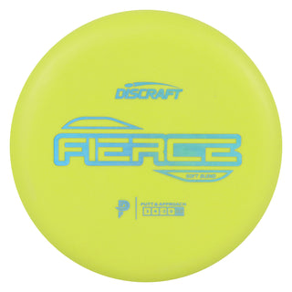 Discraft Disc Golf Paige Pierce Putter Line Soft Fierce Putter 3/4/-2/0 Yellow/Blue Holo 173-174g