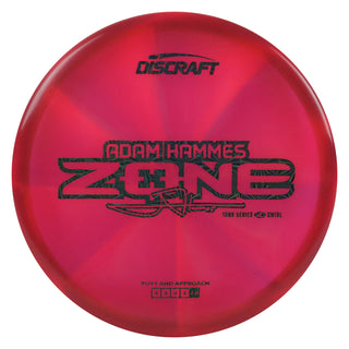 Discraft Disc Golf Adam Hammes 2025 Tour Series Z Swirl Zone Putter 4/3/0/3 Red/Black Holo Prisms 173-174g