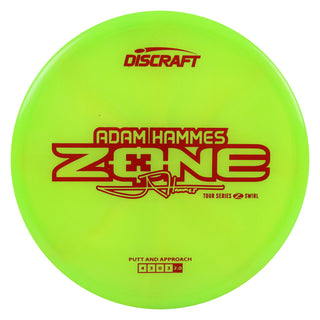Discraft Disc Golf Adam Hammes 2025 Tour Series Z Swirl Zone Putter 4/3/0/3 Green/Red 173-174g