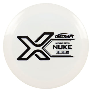 Discraft Disc Golf X Line Nuke Distance Driver 13/5/-1/3 White/Black 167-169g