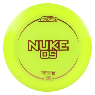 Discraft Disc Golf Z Lite Nuke OS Distance Driver 13/4/0/4 Yellow/Gold 163 grams
