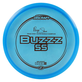 Discraft Disc Golf Paige Shue Signature Z Line Buzzz SS Midrange 5/4/-2/1 Blue/Brown 177-180g