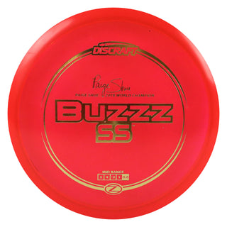 Discraft Disc Golf Paige Shue Signature Z Line Buzzz SS Midrange 5/4/-2/1 Red/Gold 175-176g