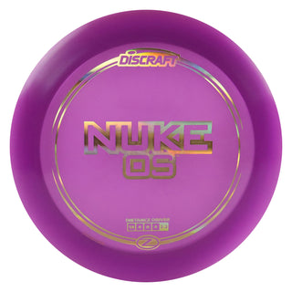 Discraft Disc Golf Z Line Nuke OS Distance Driver 13/4/0/4 Plum/Gold Holo 173-174g