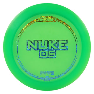 Discraft Disc Golf Z Line Nuke OS Distance Driver 13/4/0/4 Green/Rainbow Shatter 173-174g
