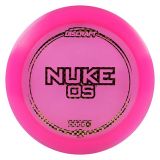 Discraft Disc Golf Z Line Nuke OS Distance Driver 13/4/0/4 Pink/Gold Checkers 173-174g