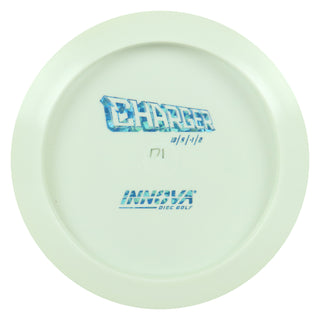 Innova Disc Golf Star Charger All White Bottom Stamp Driver 13/5/-1/2 Blue Shatter 171 grams