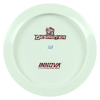 Innova Disc Golf Star Destroyer All White Bottom Stamp Driver 12/5/-1/3 Burgundy 168 grams