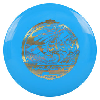 Innova Disc Golf Star Hawkeye Fairway Driver 7/5/-1/1 Blue/Gold Holo 173 grams