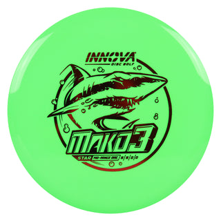 Innova Disc Golf Star Mako3 Midrange Disc 5/5/0/0 Green/Red 172 grams