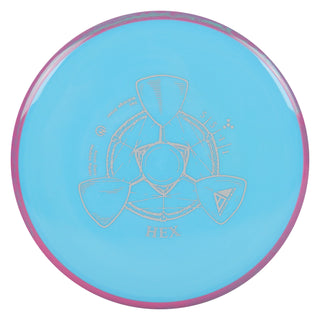 Axiom Disc Golf Neutron Hex Midrange 5/5/-1/1 Blue/Pink Teal 176 grams