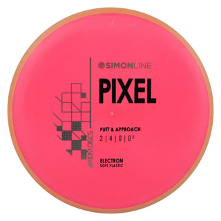 Axiom Disc Golf Simon Line Electron Soft Lizotte Pixel Putter 2/4/0/0.5 Red/Orange 169 grams