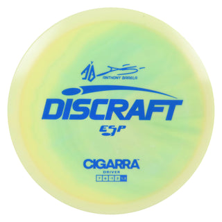 Discraft Disc Golf Anthony Barela Signature ESP Cigarra Fairway Driver 7/6/-1/2 Yellow Green/Blue 167-169g