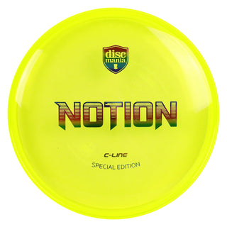 Discmania Disc Golf Special Edition C-Line Notion Putt and Approach Yellow/Rainbow 175 grams