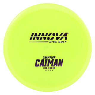 Innova Disc Golf Champion Caiman Midrange Disc 5.5/2/0/4 Yellow/Purple 169 grams