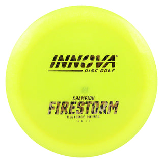 Innova Disc Golf Champion Firestorm Distance Driver 14/4/-1/3 Yellow/Leopard 161 grams