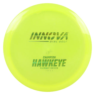 Innova Disc Golf Champion Hawkeye Fairway Driver 7/5/-1/1 Yellow/Green Lines 173 grams