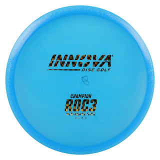 Innova Disc Golf Champion Roc3 Midrange Disc 5/4/0/3 Blue/Gold Checkers 150 grams