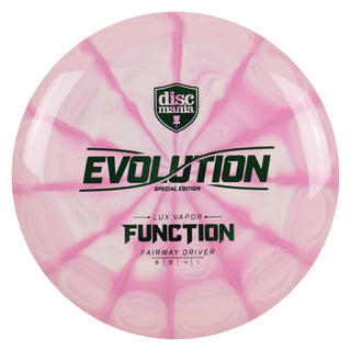 Discmania Disc Golf Special Edition Lux Vapor Function Fairway Driver Pink/Green 174 grams