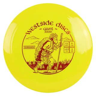 Westside Disc Golf Tournament Giant Reborn Distance Driver 12/6/-0.5/2 Yellow/Red 174 grams