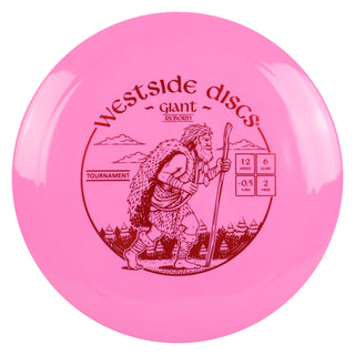 Westside Disc Golf Tournament Giant Reborn Distance Driver 12/6/-0.5/2 Pink/Red 170 grams