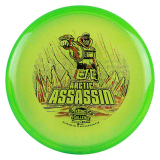 Discmania Metal Flake Horizon C-Line P2x Arctic Assassin DMC Putter Green/Orange Silver 173 grams