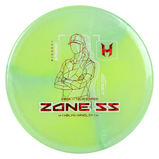 Discraft Disc Golf 2026 Holyn Handley Tour Series Zone SS V2 Lime/Red Shatter 173-174g