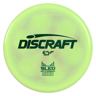 Discraft Disc Golf ESP Sled Putt and Approach 3/2/-1/2 Lime Grey/Green 174g