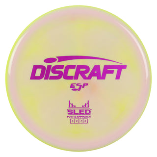 Discraft Disc Golf ESP Sled Putt and Approach 3/2/-1/2 Lime Pink/Purple 174g