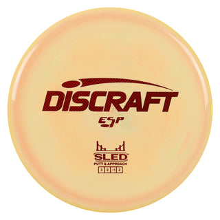 Discraft Disc Golf ESP Sled Putt and Approach 3/2/-1/2 Mango/Red Weave 174g