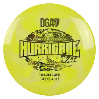DGA Disc Golf 2026 Andrew Marwede Tour Series Hurricane Wave 2 Yellow/Gold 173-174g
