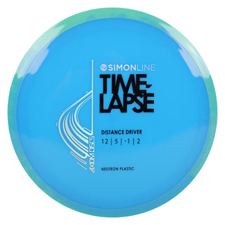 Axiom Disc Golf Neutron Time-Lapse Retooled Distance Driver 12/5/-1/2 Blue/Blue Teal 173 grams