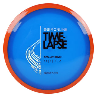 Axiom Disc Golf Neutron Time-Lapse Retooled Distance Driver 12/5/-1/2 Dark Blue/Orange Red 172 grams
