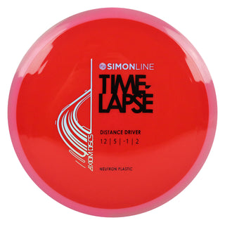 Axiom Disc Golf Neutron Time-Lapse Retooled Distance Driver 12/5/-1/2 Red/Blush Pink 173 grams