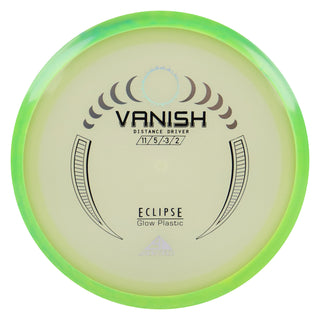 Axiom Disc Golf Eclipse Vanish Distance Driver 11/5/-3/2 Glow/Green Yellow 174 grams