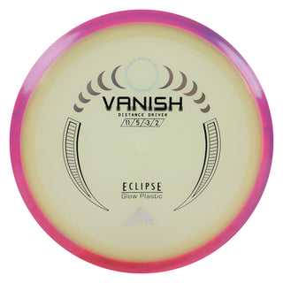 Axiom Disc Golf Eclipse Vanish Distance Driver 11/5/-3/2 Glow/Pink Purple 174 grams