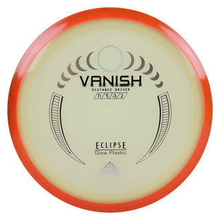 Axiom Disc Golf Eclipse Vanish Distance Driver 11/5/-3/2 Glow/Orange Red 175 grams