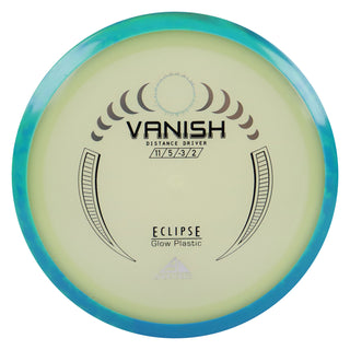 Axiom Disc Golf Eclipse Vanish Distance Driver 11/5/-3/2 Glow/Teal Blue 175 grams