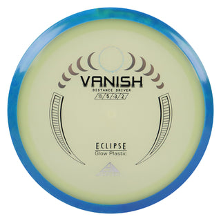 Axiom Disc Golf Eclipse Vanish Distance Driver 11/5/-3/2 Glow/Blue Teal 175 grams