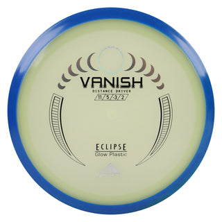 Axiom Disc Golf Eclipse Vanish Distance Driver 11/5/-3/2 Glow/Dark Blue 174 grams