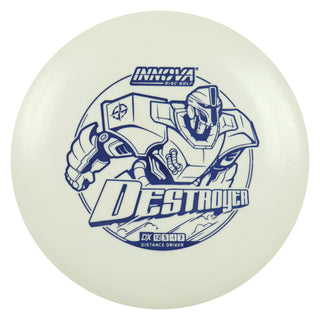 Innova Disc Golf DX Destroyer Distance Driver 12/5/-1/3 White/Navy 169 grams