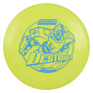 Innova Disc Golf DX Destroyer Distance Driver 12/5/-1/3 Yellow/Blue 167 grams