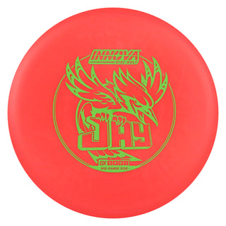 Innova Disc Golf DX Jay Midrange Disc 5/4/0/1 Neon Red/Green 168 grams