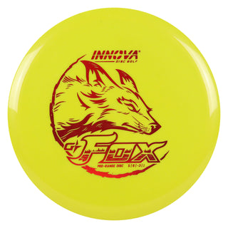 Innova Disc Golf Gstar Fox Midrange Disc 5/6/-3/1 Yellow/Red 180 grams