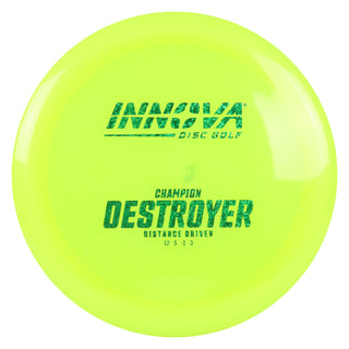 Innova Disc Golf Champion Destroyer Distance Driver 12/5/-1/3 Yellow/Green Shimmer 169 grams
