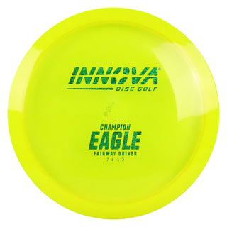 Innova Disc Golf Champion Eagle Fairway Driver 7/4/-1/3 Yellow/Green Shimmer 173 grams