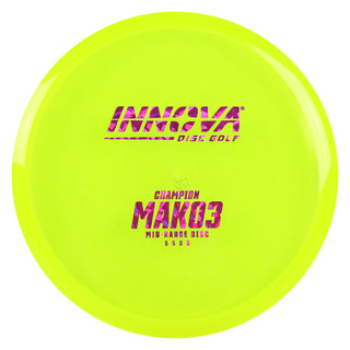 Innova Disc Golf Champion Mako3 Midrange Disc 5/5/0/0 Yellow/Magenta Shatter 176 grams