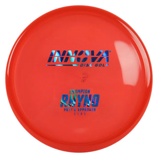 Innova Disc Golf Champion Rhyno Putting Disc 2/1/0/3 Red/Blue Waves 168 grams