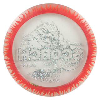 Discraft Disc Golf FuZed Line Scorch with Flame Pattern Distance Driver 11/6/-2/2 Clear with Red Flame/Holo Stars 173-174g