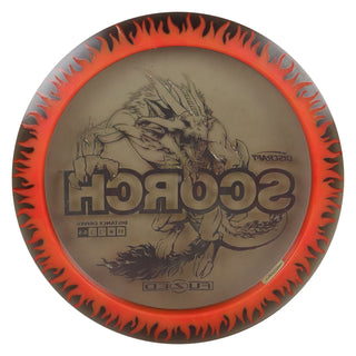 Discraft Disc Golf FuZed Line Scorch with Flame Pattern Distance Driver 11/6/-2/2 Black with Red Flame/Autumn Camo 173-174g